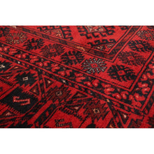 Hand-knotted Finest Khal Mohammadi Red Wool Soft Rug