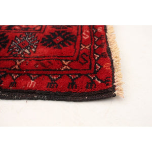 Hand-knotted Finest Khal Mohammadi Red Wool Soft Rug