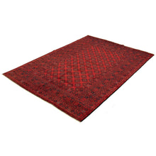 Hand-knotted Finest Khal Mohammadi Red Wool Soft Rug