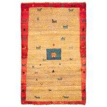 Hand-knotted Kashkuli Tan Wool Soft Rug