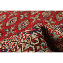 Hand-knotted Keisari Vintage Red Wool Soft Rug