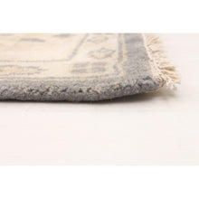 Hand-knotted Royal Oushak Grey Wool Soft Rug