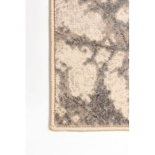 Leaf Pattern Ivory Taupe Soft Rug