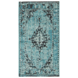 Alexandra Blue Traditional Soft Area Rug