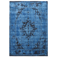 Medallion Aqua Blue Traditional Soft Area Rug