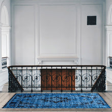 Medallion Aqua Blue Traditional Soft Area Rug