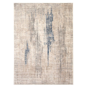 Taupe Multicolor Abstract Casual Soft Rug