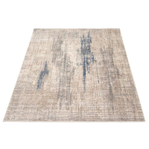 Taupe Multicolor Abstract Casual Soft Rug