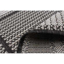 Grey Bordered Indoor/ Outdoor Soft Rug
