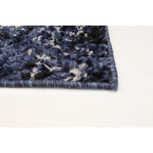 Navy Ivory Abstract Soft Rug