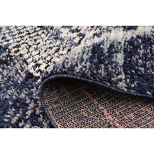 Navy Multi Mosaique Soft Rug