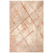 Abstract Copper Ivory Modern & Contemporary Soft Rug