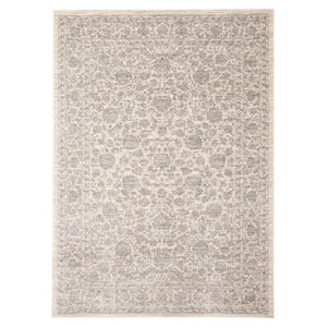 Ornament Floral Grey/Ivory Casual Soft Rug