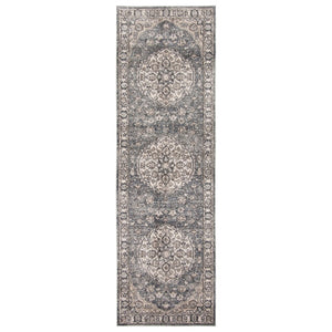 Cream Grey Tabriz Casual Soft Rug