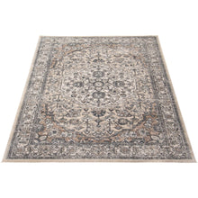 Cream Grey Tabriz Casual Soft Rug