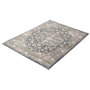 Cream Grey Tabriz Casual Soft Rug