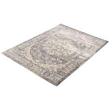 Cream Grey Tabriz Casual Soft Rug