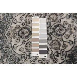 Cream Grey Tabriz Casual Soft Rug