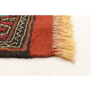 Flat-weave Ottoman Natura Brown, Copper Wool Soft  Kilim Rug