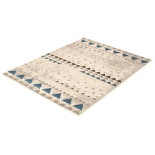 Remi Scandinavian Ivory Blue Casual Soft Rug