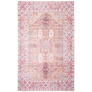 Grey Blue Machine Washable Bohemian & Eclectic Soft Rug