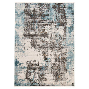 Modern Contemporary Soft Rug Blue