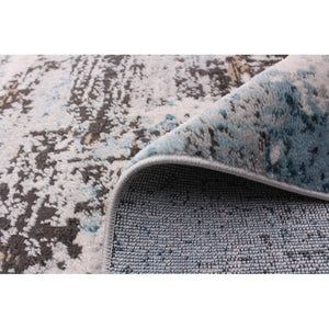 Modern Contemporary Soft Rug Blue