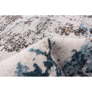 Modern Contemporary Soft Rug Blue