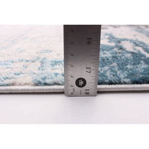 Blue Modern Contemporary Soft Rug