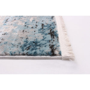 Modern Contemporary Soft Rug Blue