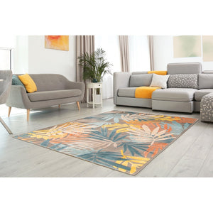 Floral Multi Tiffany Traditional Soft Rug