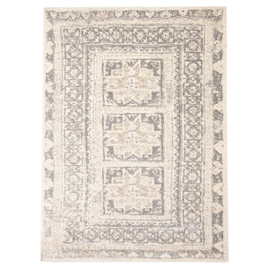 Cream Tribal Casual Soft Rug