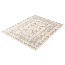 Cream Tribal Casual Soft Rug