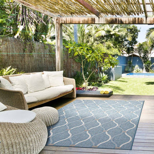 Veranda Abstract Indoor/ Outdoor Soft Rug