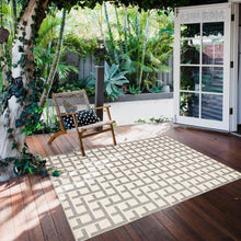 Checkered Blue Indoor/ Outdoor Soft Rug