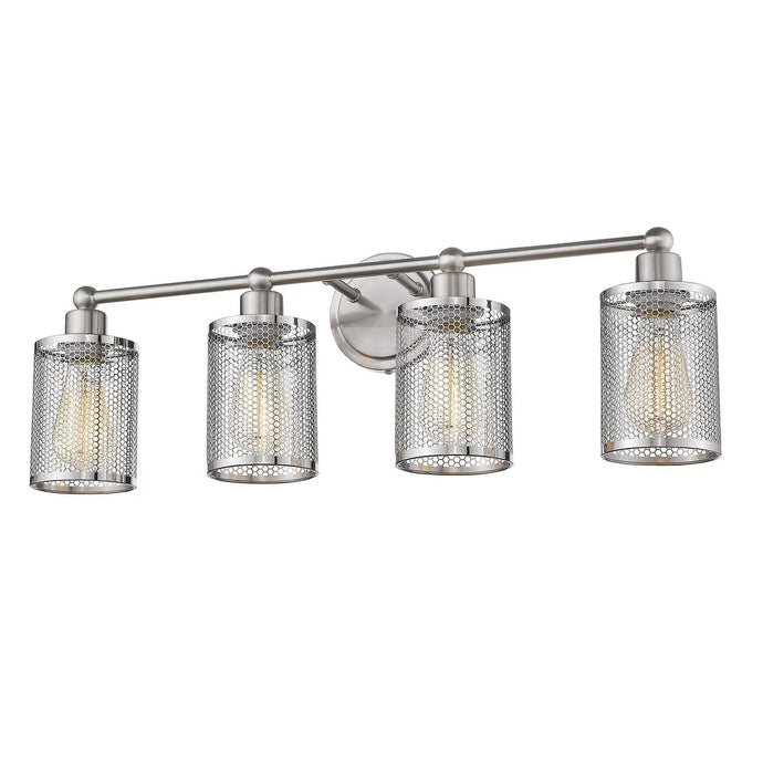 Eglo USA Verona 4-Light Vanity Bathlight in Brushed Nickel