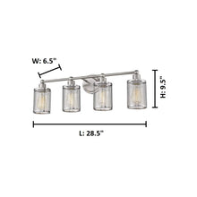 Eglo USA Verona 4-Light Vanity Bathlight in Brushed Nickel