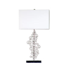 Elegant Designs Prismatic Crystal Sequin and Chrome Table Lamp - 14(L)9(W)26.25(H)