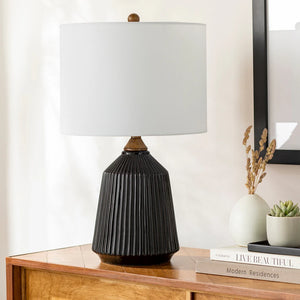 Elesa Modern Ceramic Table Lamp - 26"H x 15"W x 15"D