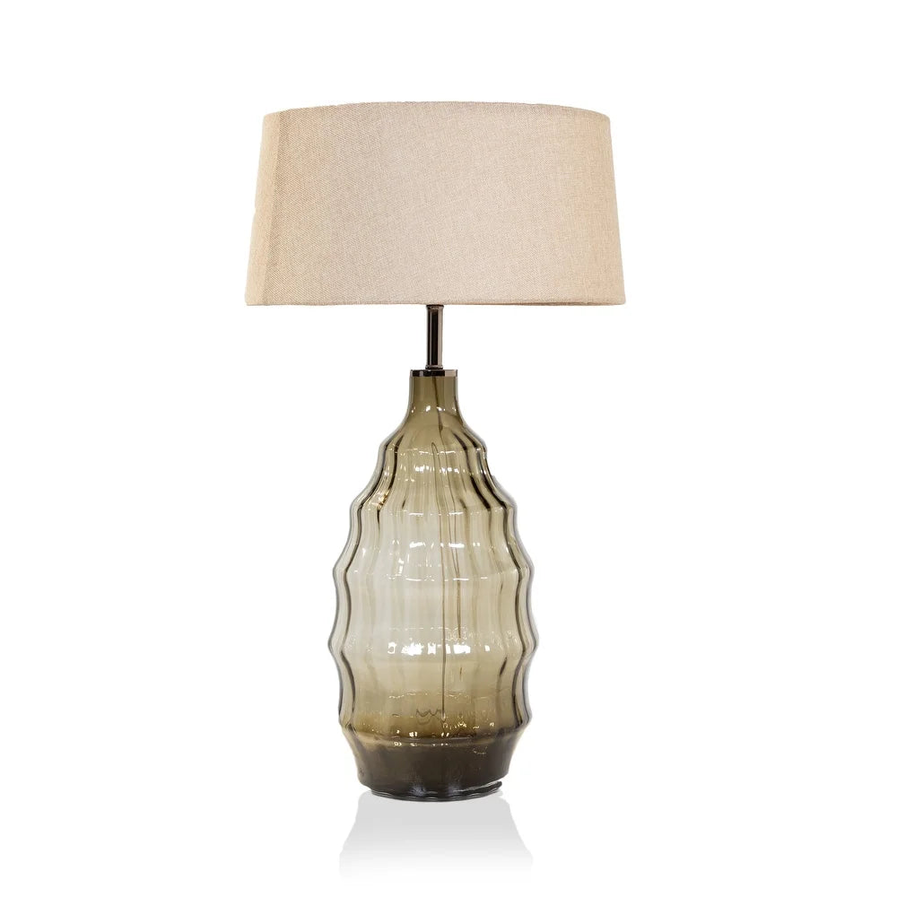 The Curated Nomad Hermann Contemporary Olive Table Lamp