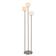 Ellsworth Brushed Steel 3 Light Torchiere