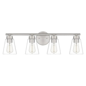 Emmalyn 4-Light Brushed Nickel Bath Light