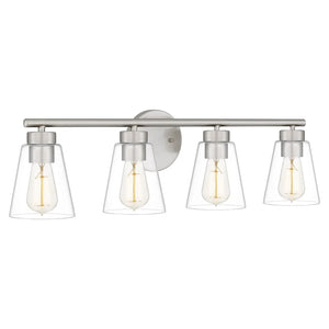 Emmalyn 4-Light Brushed Nickel Bath Light