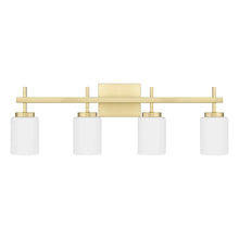 Ezra 4-Light Satin Brass Bath Light