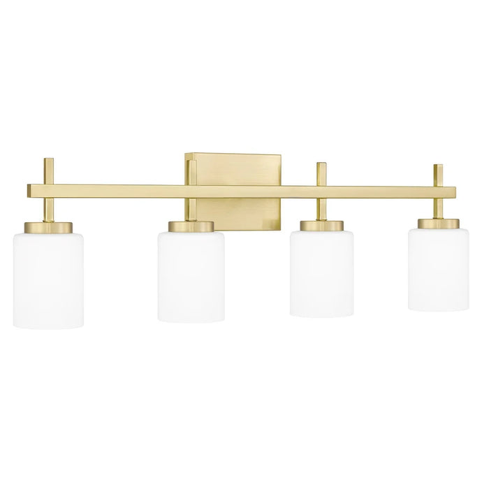 Ezra 4-Light Satin Brass Bath Light