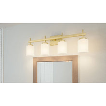 Ezra 4-Light Satin Brass Bath Light