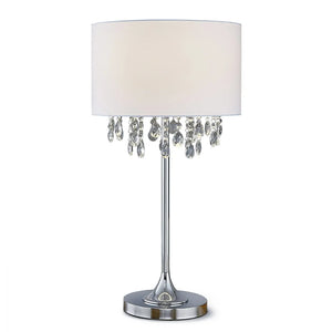 FLORENCE 27"H Crystal Pendants Table Lamp