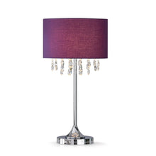 FLORENCE 27"H Crystal Pendants Table Lamp