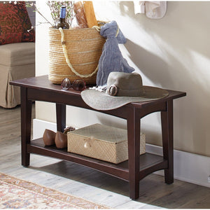 Copper Grove Daintree Entryway Bench with Shelf