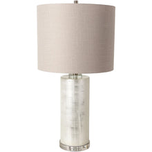 Fleur Chic Painted Glass Cylinder Table Lamp - 29"H x 15"W x 15"D